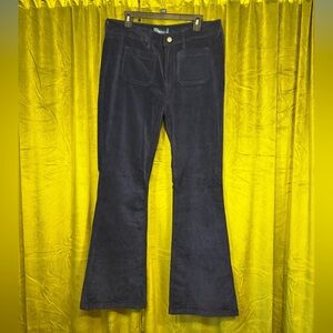 ModCloth All Aboard for Corduroy flare pants in Navy Blue. Size 16. Retail $89